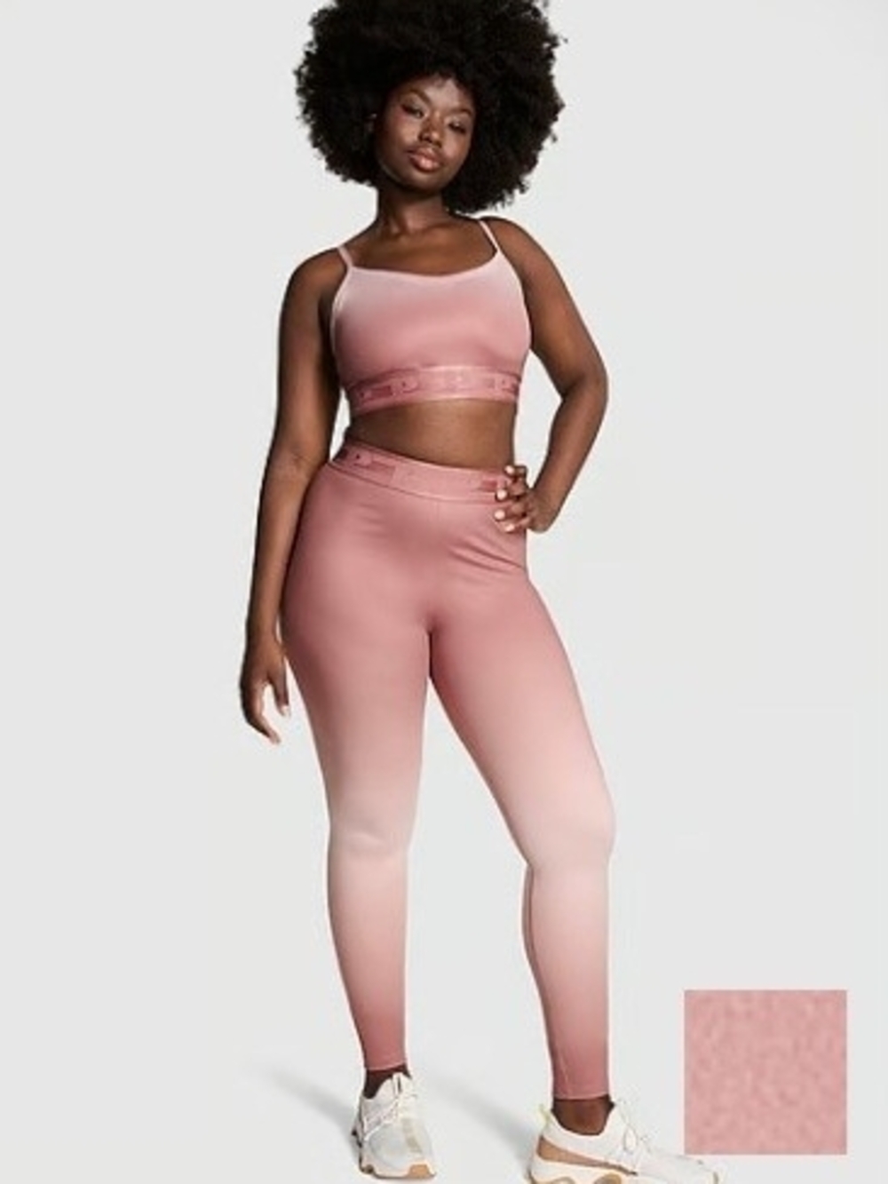 PINK Victoria's Secret Dusty Rose Active Leggings High Waist Size S